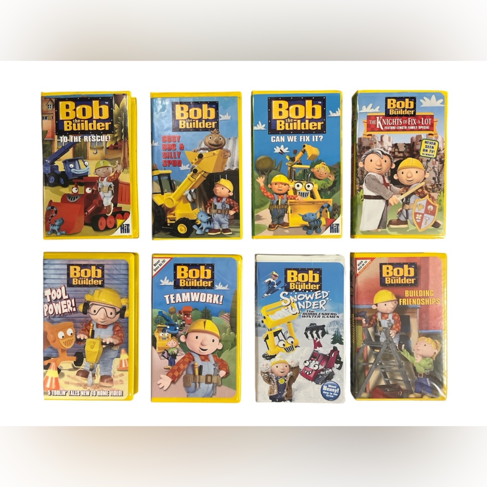 Bob the builder VHS tape bundle of 8